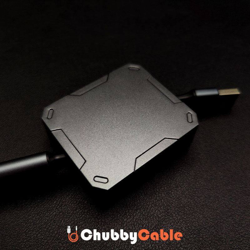"Cyber" Mechflex 3-In-1 Retractable Charge Cable