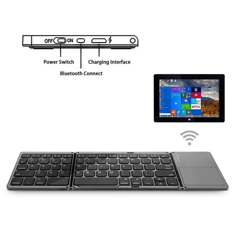 "Explorer" Foldable Bluetooth Keyboard