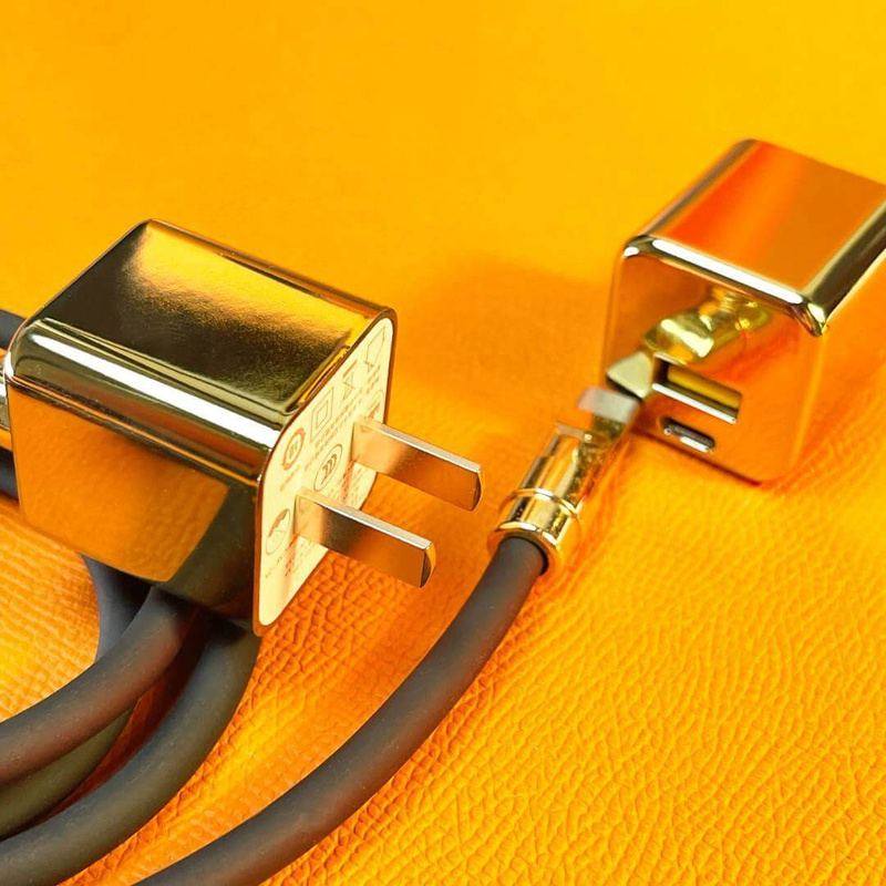 "Golden Chubby" Custom Gilded Fast Charge Cable