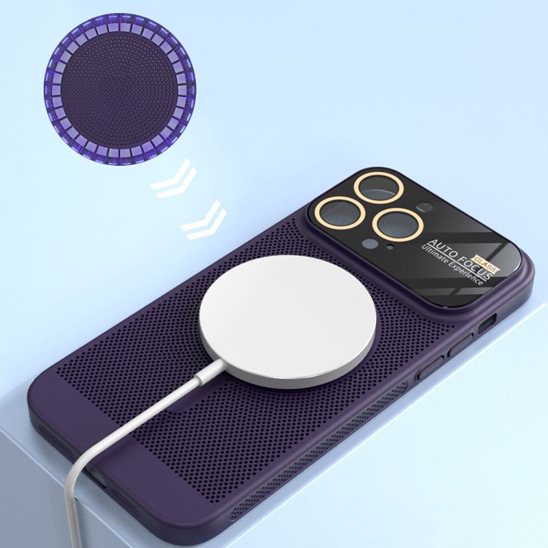 Magsafe Magnetic Heat Dissipation Case with Lens Film Protection For Iphone