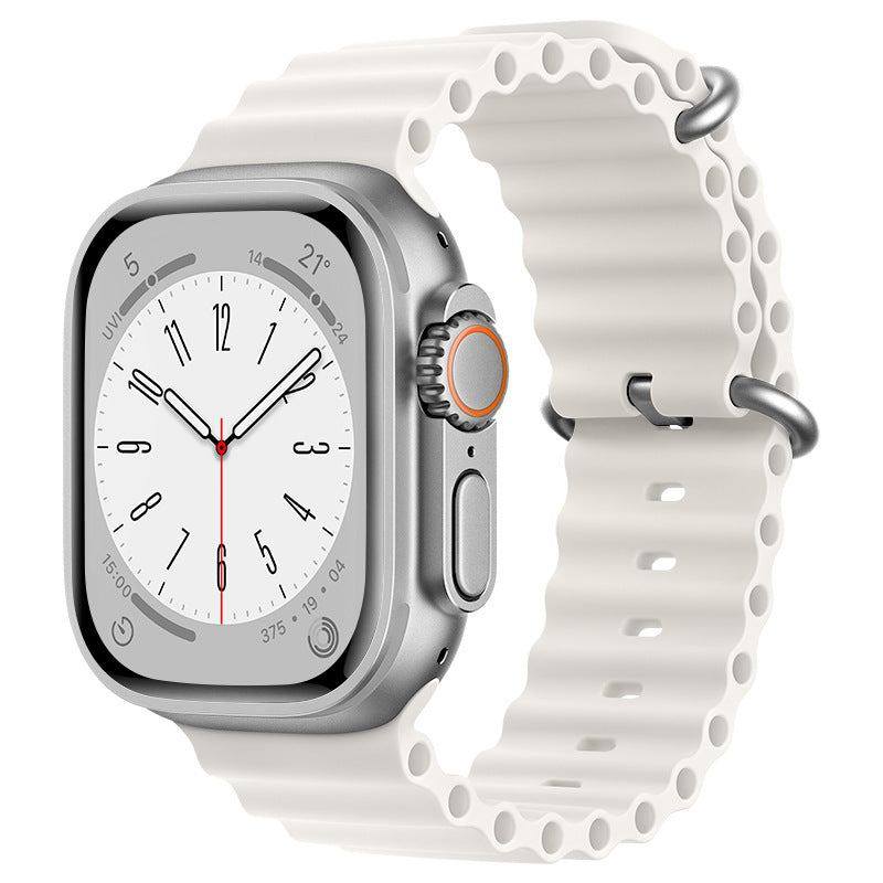 "Mechanical iWatch Strap" Two-color Silicone Loop For Apple Watch