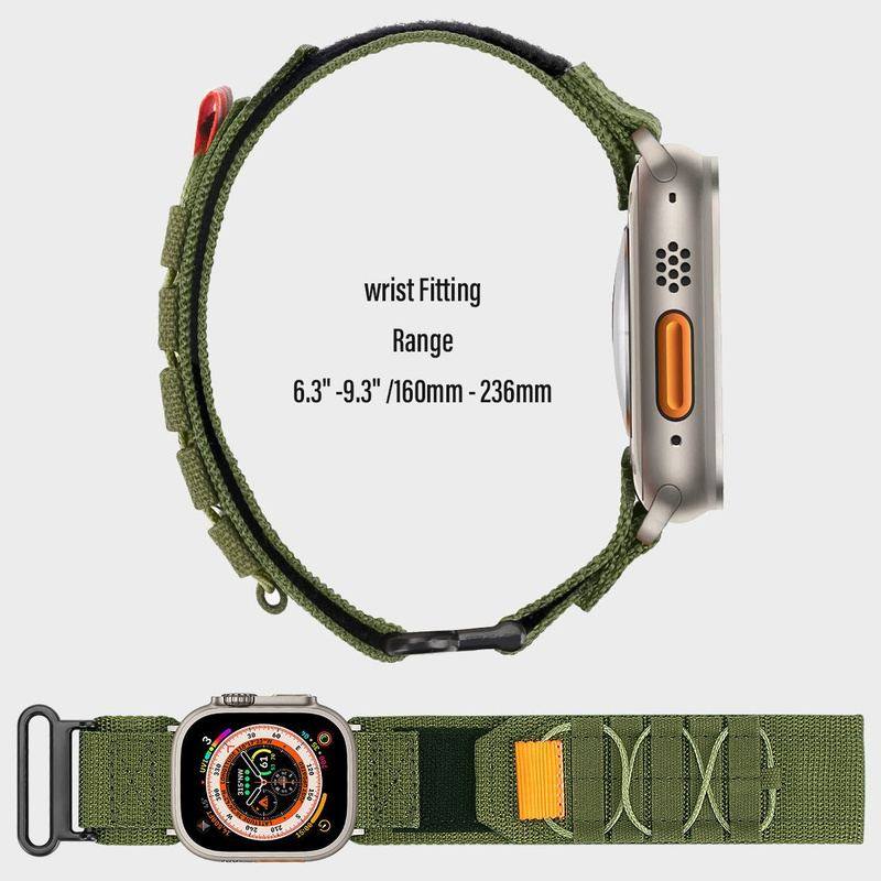 "Outdoor iWatch Strap" Mountaineering Nylon Canvas Loop For Apple Watch