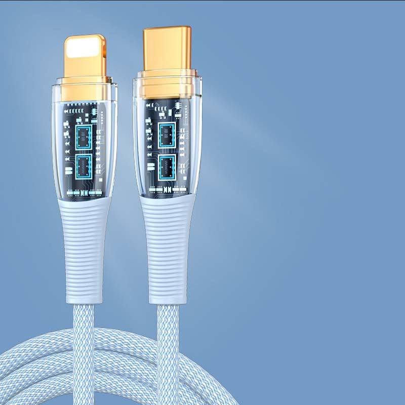 "See Through Me" 100W Transparent Fast Charge Cable