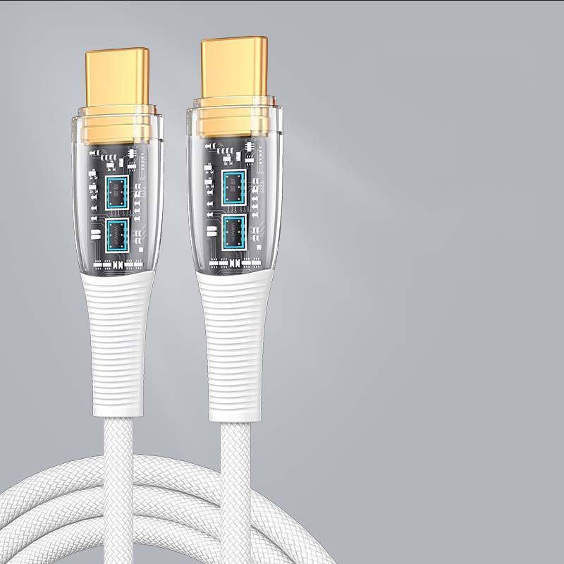 "See Through Me" 100W Transparent Fast Charge Cable