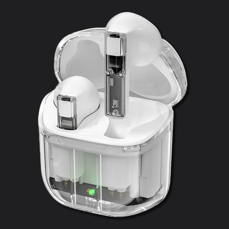 "See Through Me" Transparent TWS Earbuds - St. Patrick's Day Edition