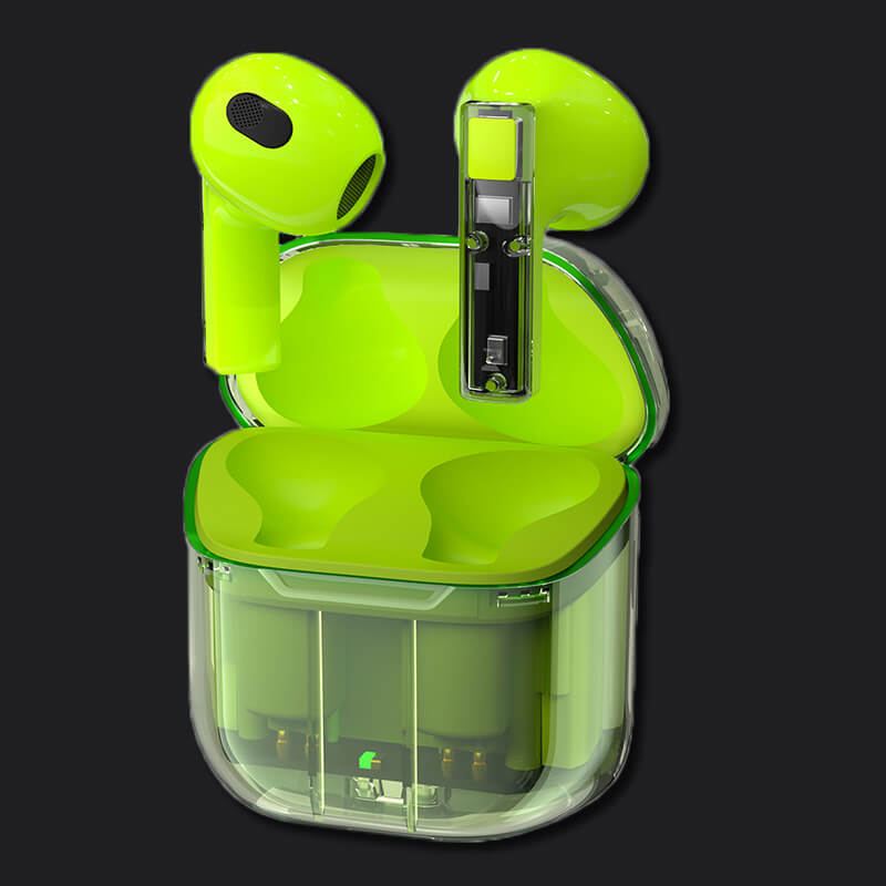 "See Through Me" Transparent TWS Earbuds - St. Patrick's Day Edition