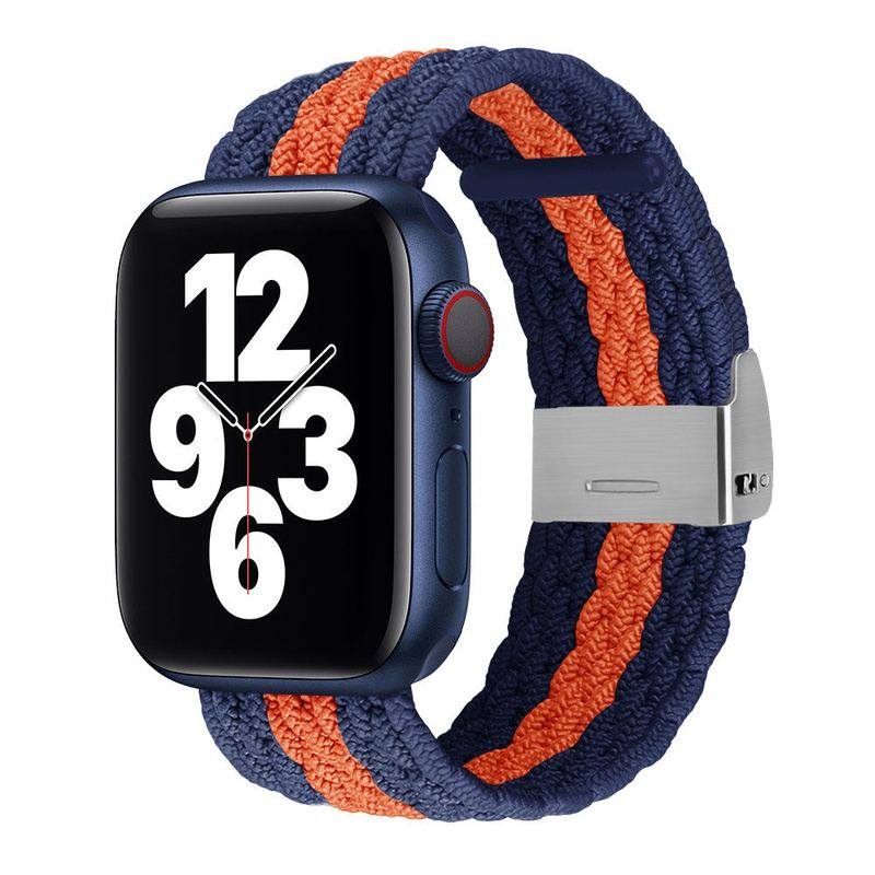 "Stripe iWatch Strap" Colorful Woven Loop For Apple Watch