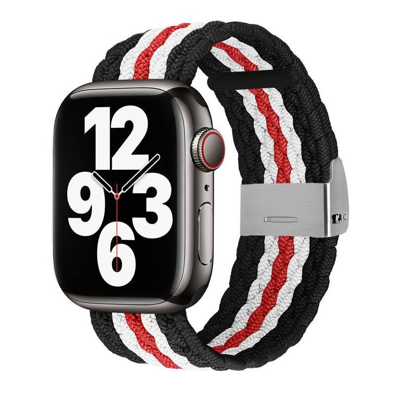 "Stripe iWatch Strap" Colorful Woven Loop For Apple Watch