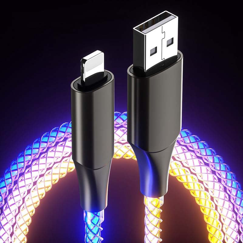 "Vibe" Glowing Charge Cable With Breathable Light