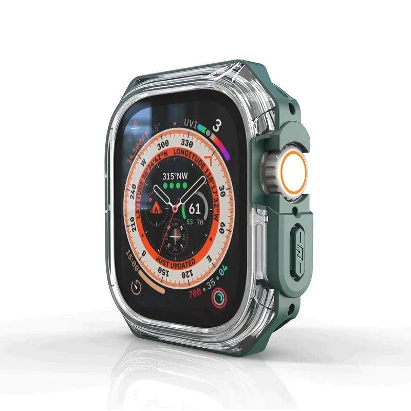 iWatch Ultra Soft TPU Border Protective Case With Carbon Fiber Texture